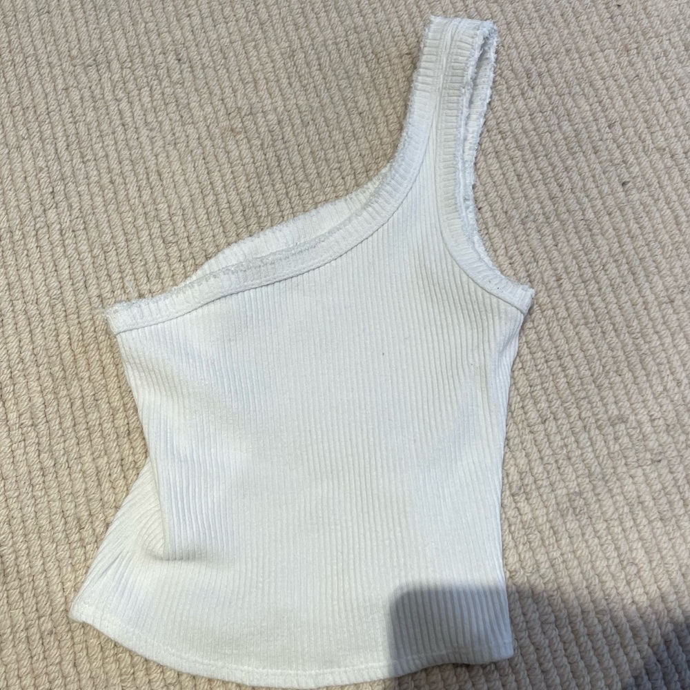 Urban Outfitters asymmetrical white top